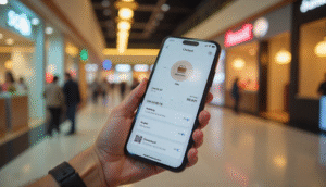 Albaik app checkout mockup showing loyalty points and QR code pickup