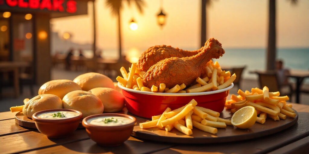 Albaik Chicken Menu Prices 2026 featured broast bucket fries sauce KSA Saudi Arabia.