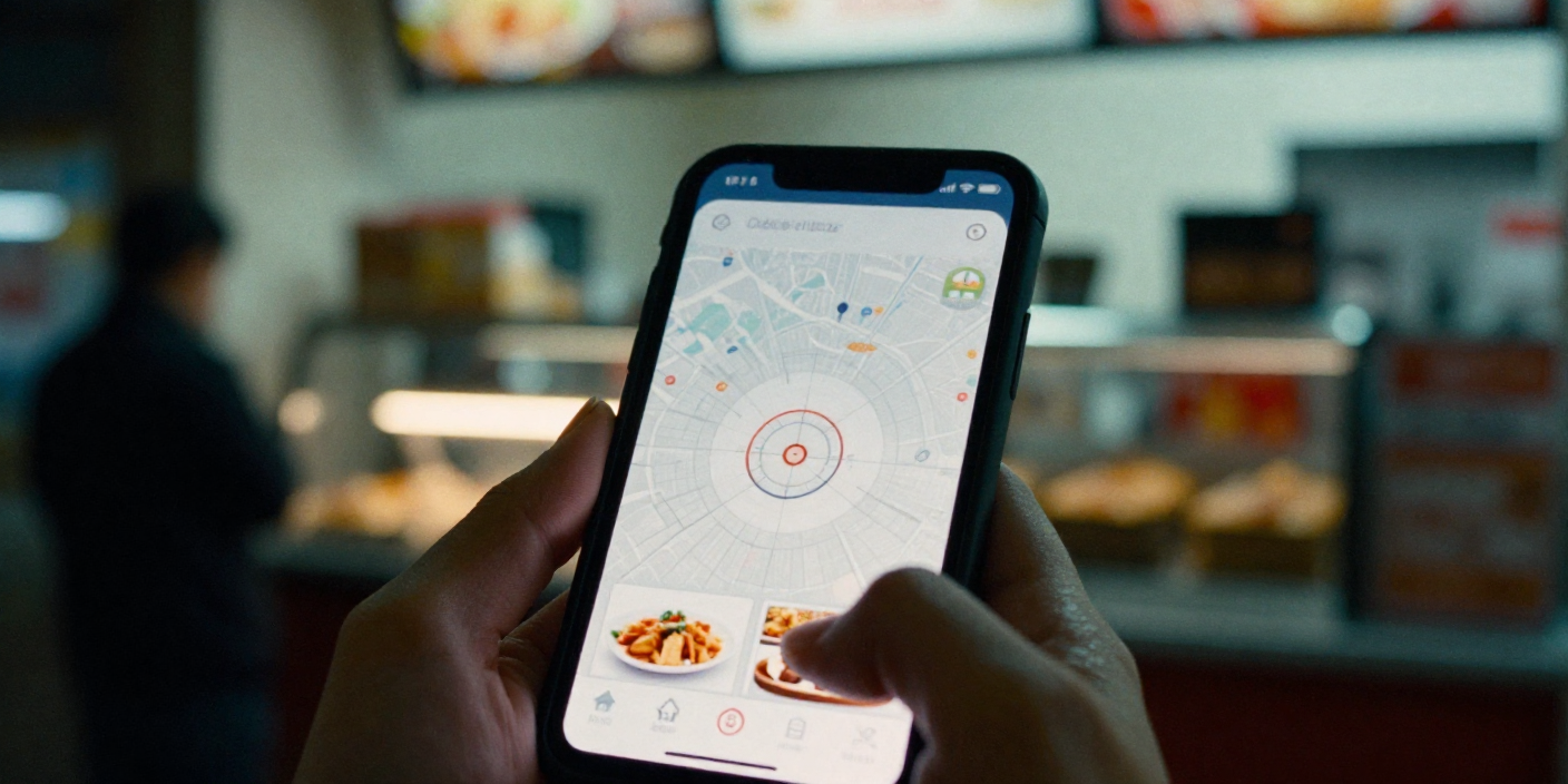Albaik Delivery Options 2026 showing official app delivery radius and pickup only zones