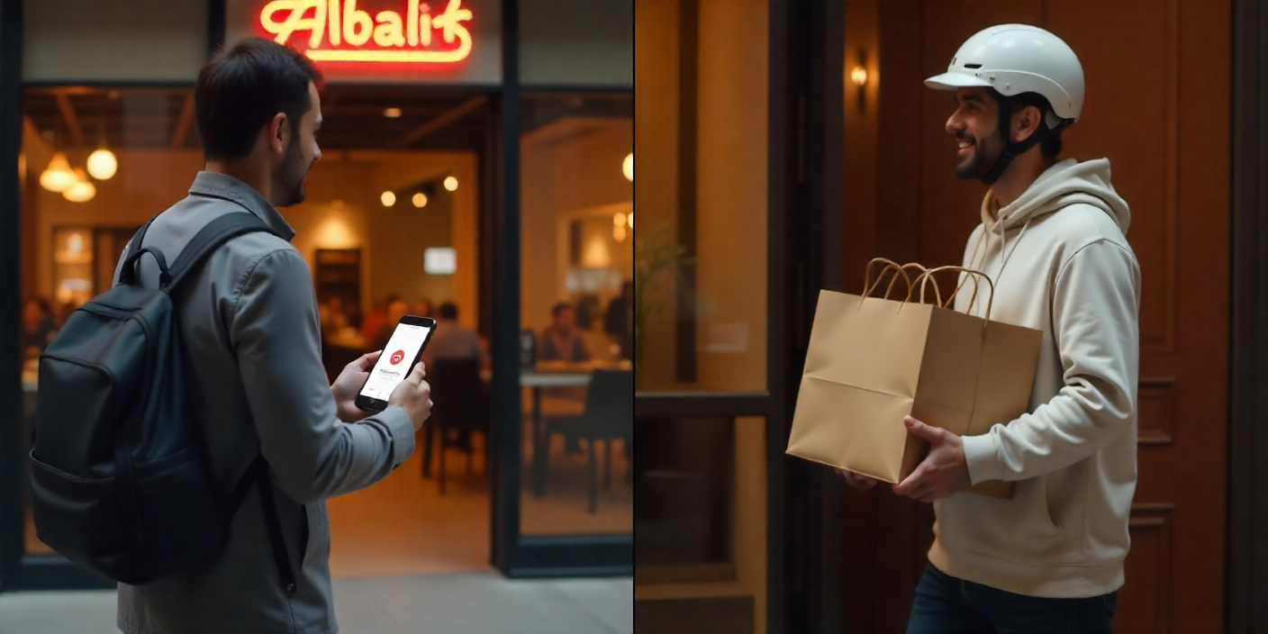 Albaik Delivery Options 2026 comparing pickup vs home delivery in GCC cities