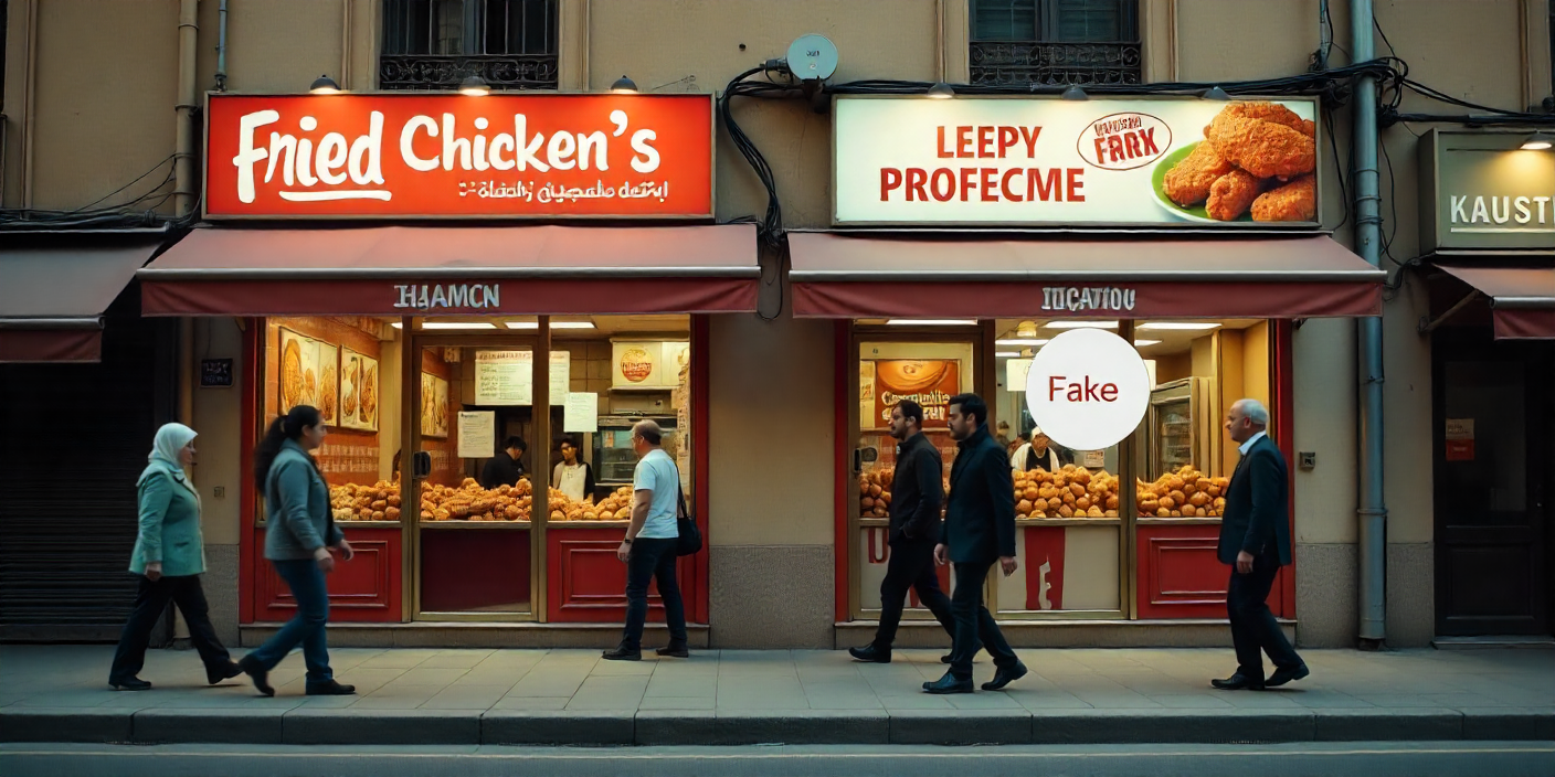 Fake Albaik outlets copycats and how to avoid them when checking halal status