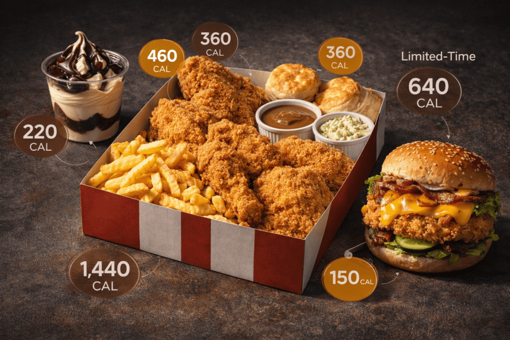 Albaik Seasonal Menu 2026 calorie breakdown, Ramadan box, and dessert