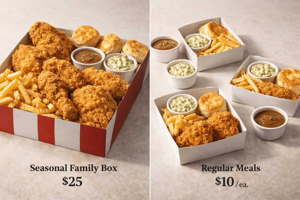 Albaik Seasonal Menu 2026 vs regular menu price comparison