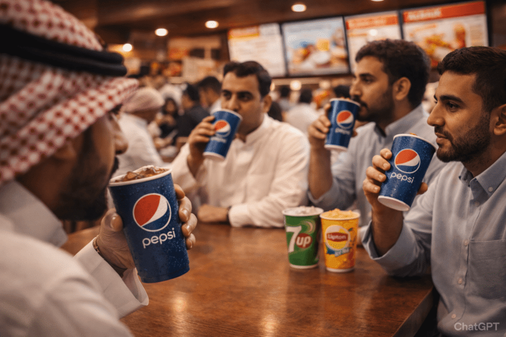 Most popular Albaik Drinks 2026 Pepsi Mirinda 7Up sales trend in KSA
