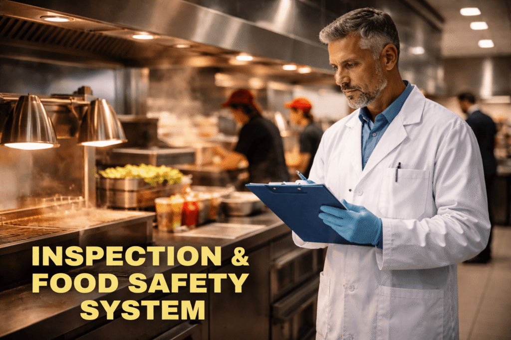 Albaik Halal 2026 kitchen inspection with food safety compliance and hygiene monitoring
