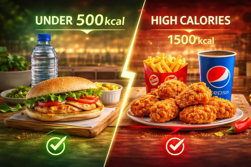 Albaik Calories Guide 2026 shows smart low calorie food choices