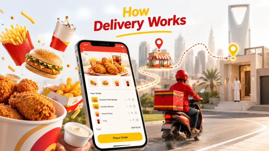 Albaik delivery apps and food ordering system in Saudi Arabia
