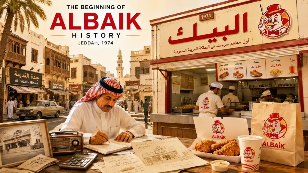 Albaik history in Jeddah showing the founder story and early restaurant beginnings