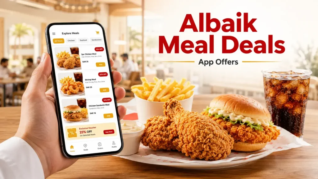 Albaik Meal Deals app discounts and online ordering offers