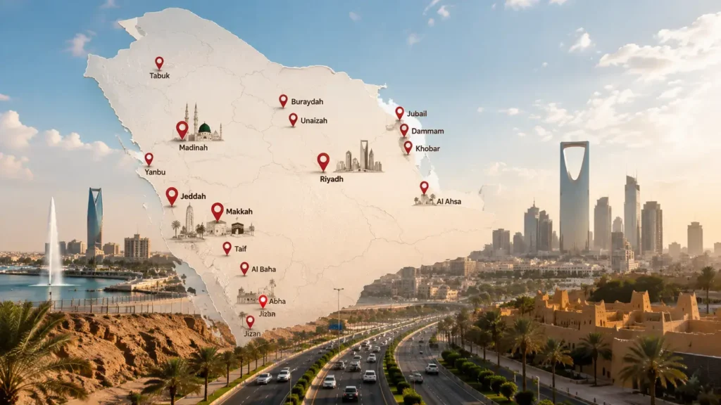 Albaik Branches in Saudi Arabia by city and region including Jeddah Riyadh Makkah Madinah and Dammam