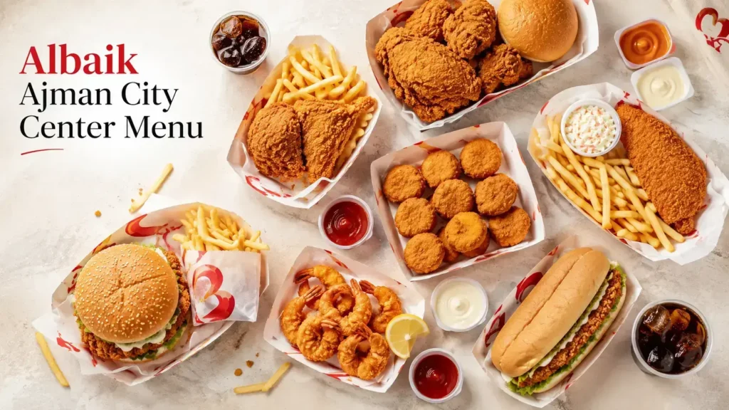 Albaik Ajman City Center Menu family meals, combos and nuggets